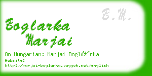 boglarka marjai business card